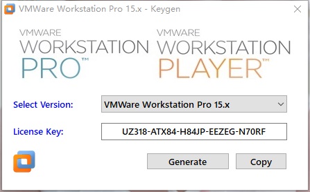 vmware workstation 16 pro keygen