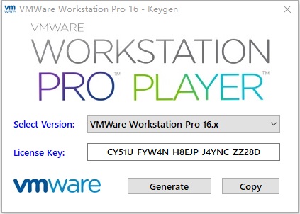 vmware workstation pro 16 serial